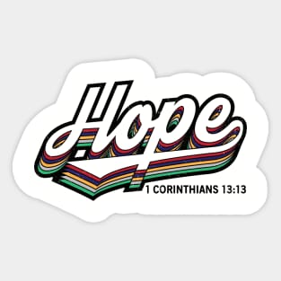 HOPE 1 Corinthians 13:13 Sticker